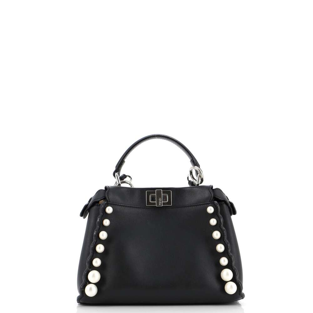 Fendi Peekaboo Bag Pearl Embellished #194892F99 - Picture 3 of 8